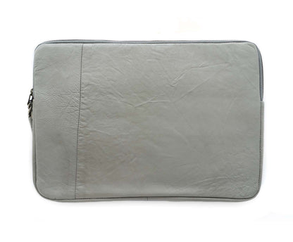 Rework Leder Sleeve für MacBook 15, Hellgrau günstig gebraucht kaufen